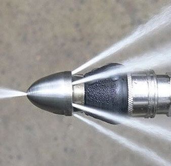hydro jet nozzle close up