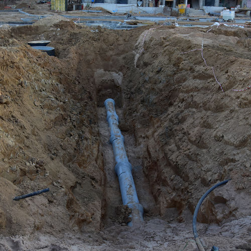 A Sewer Pipe In Need of Repair.